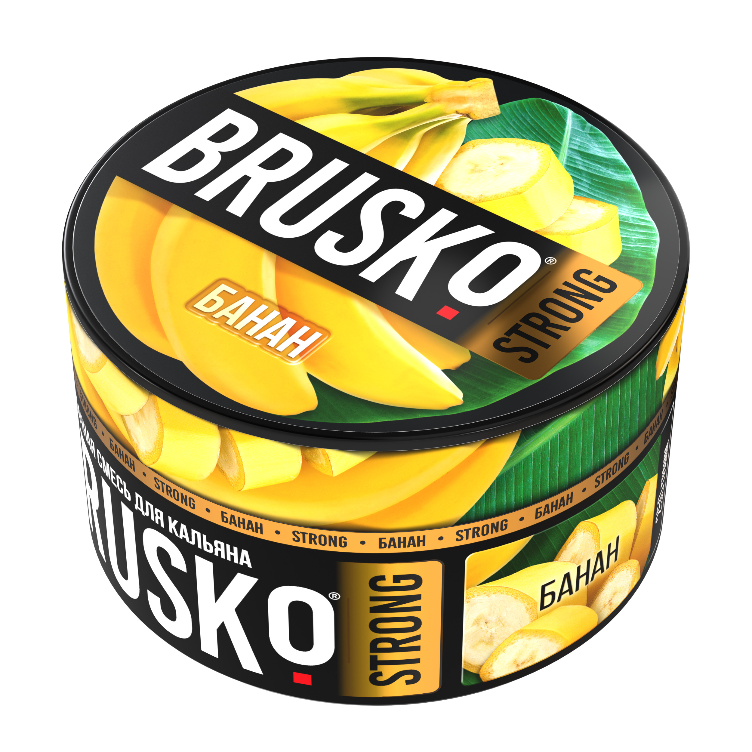 Бестабачная смесь для кальяна BRUSKO, 250 г, Банан, Strong (М)