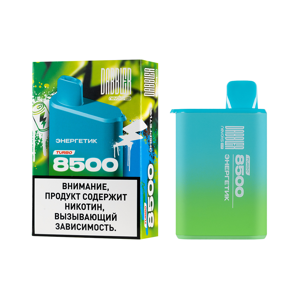 Одноразовая ЭС DABBLER TURBO 8500 с ароматом энергетика, 20 мг/см3, 8,5 мл (М)