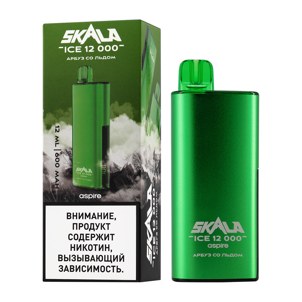 Одноразовая ЭС SKALA ICE 12000 с ароматом арбуза со льдом, 20мг/см3, 12 мл (М)