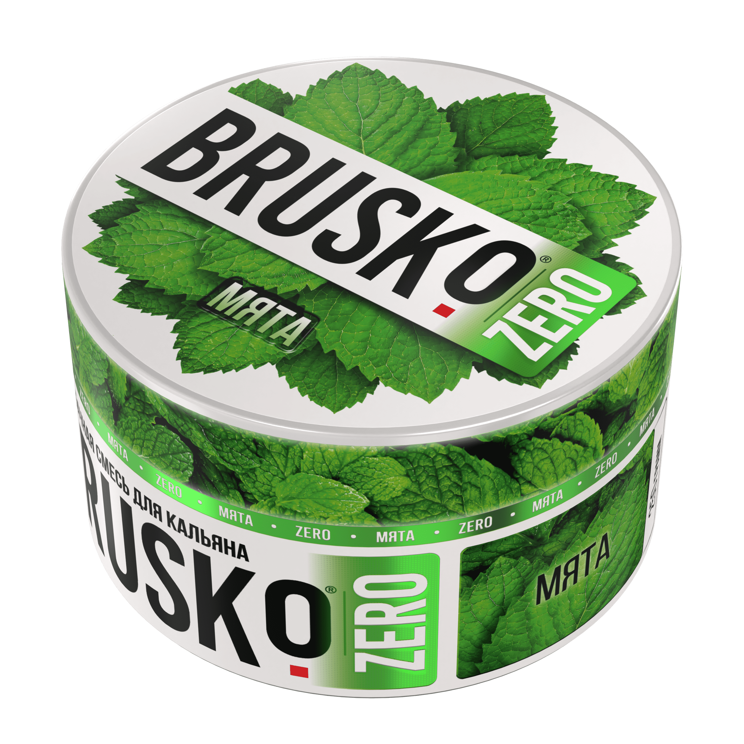 Бестабачная смесь для кальяна BRUSKO, 250 г, Мята, Zero (М)