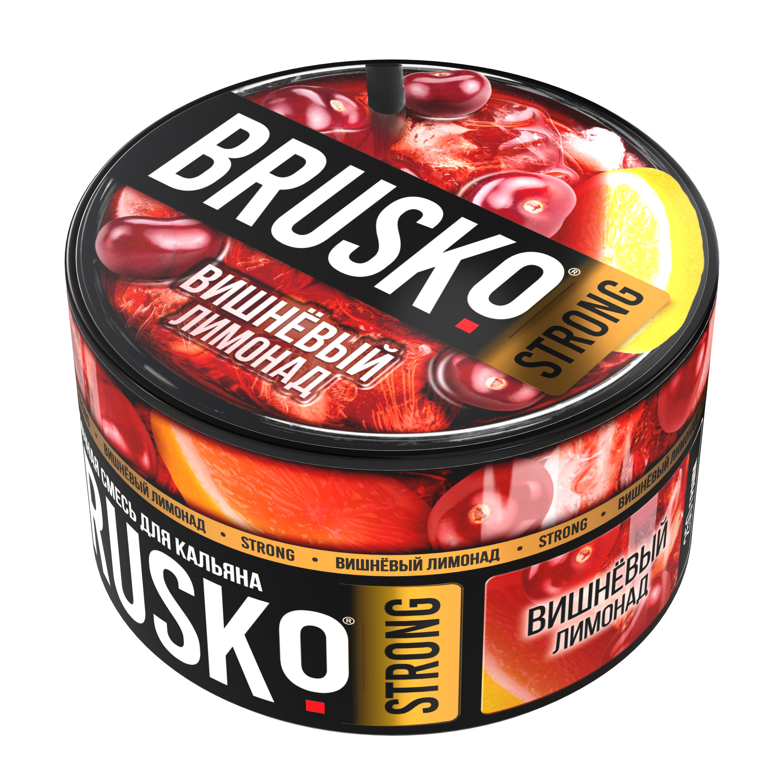 Бестабачная смесь для кальяна BRUSKO, 250 г, Вишневый лимонад, Strong (М)