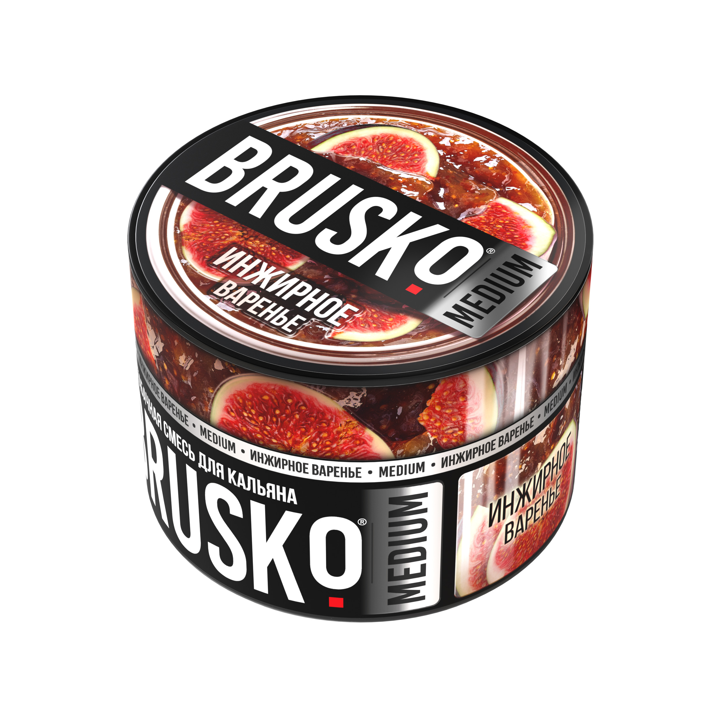 Бестабачная смесь для кальяна BRUSKO, 50 г, Инжирное варенье, Medium (М)