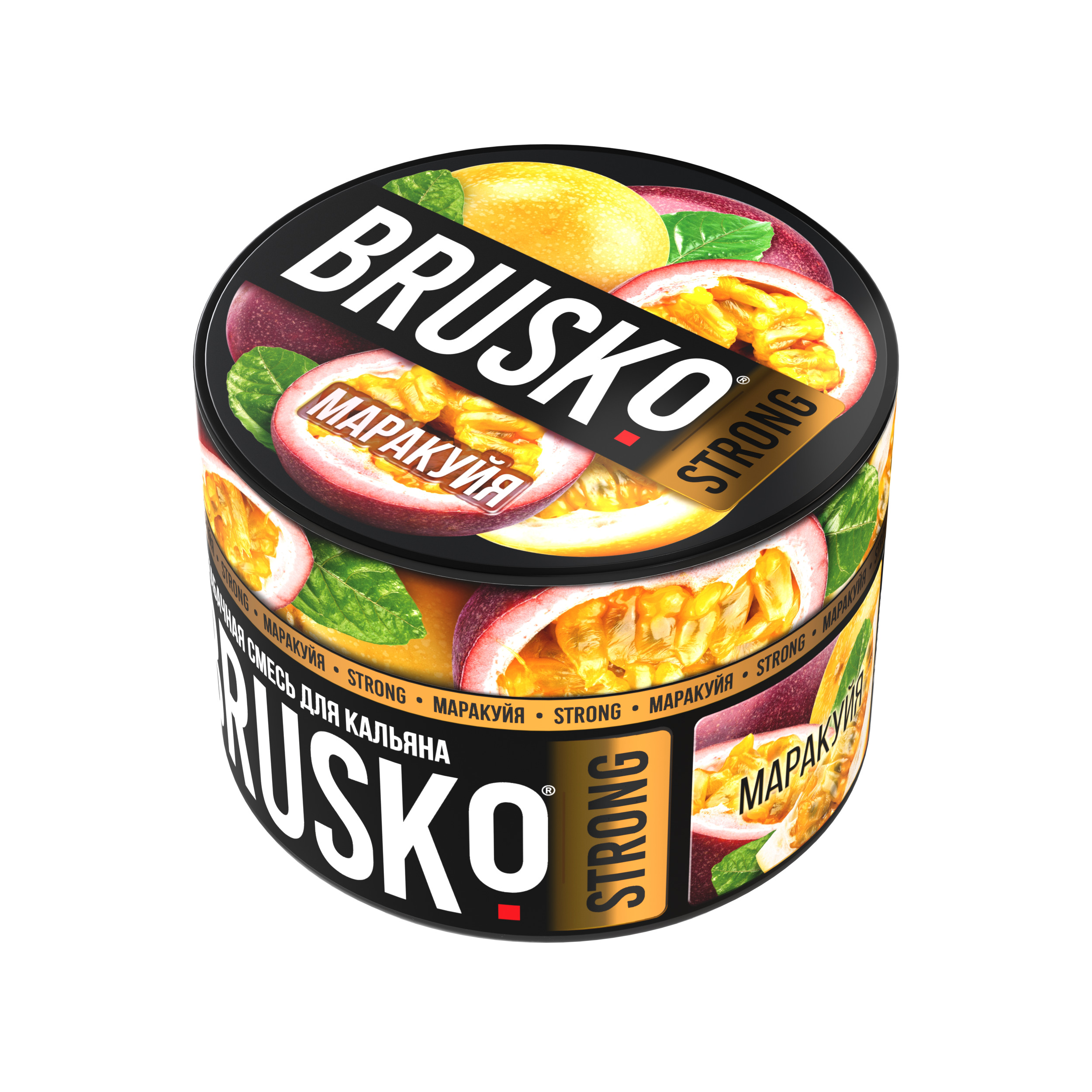 Бестабачная смесь для кальяна BRUSKO, 50 г, Маракуйя, Strong (М)