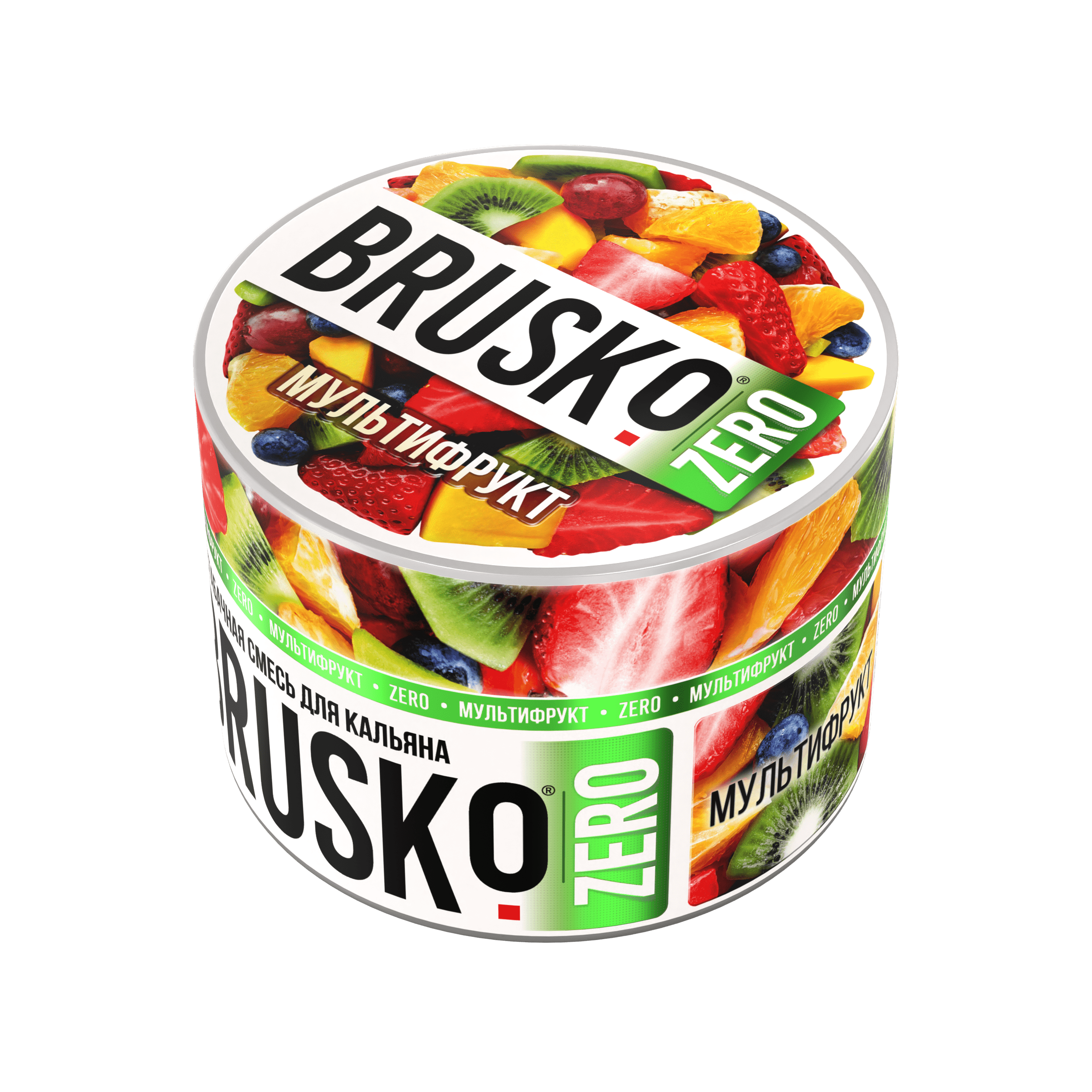 Бестабачная смесь для кальяна BRUSKO, 50 г, Мультифрукт, Zero (М)