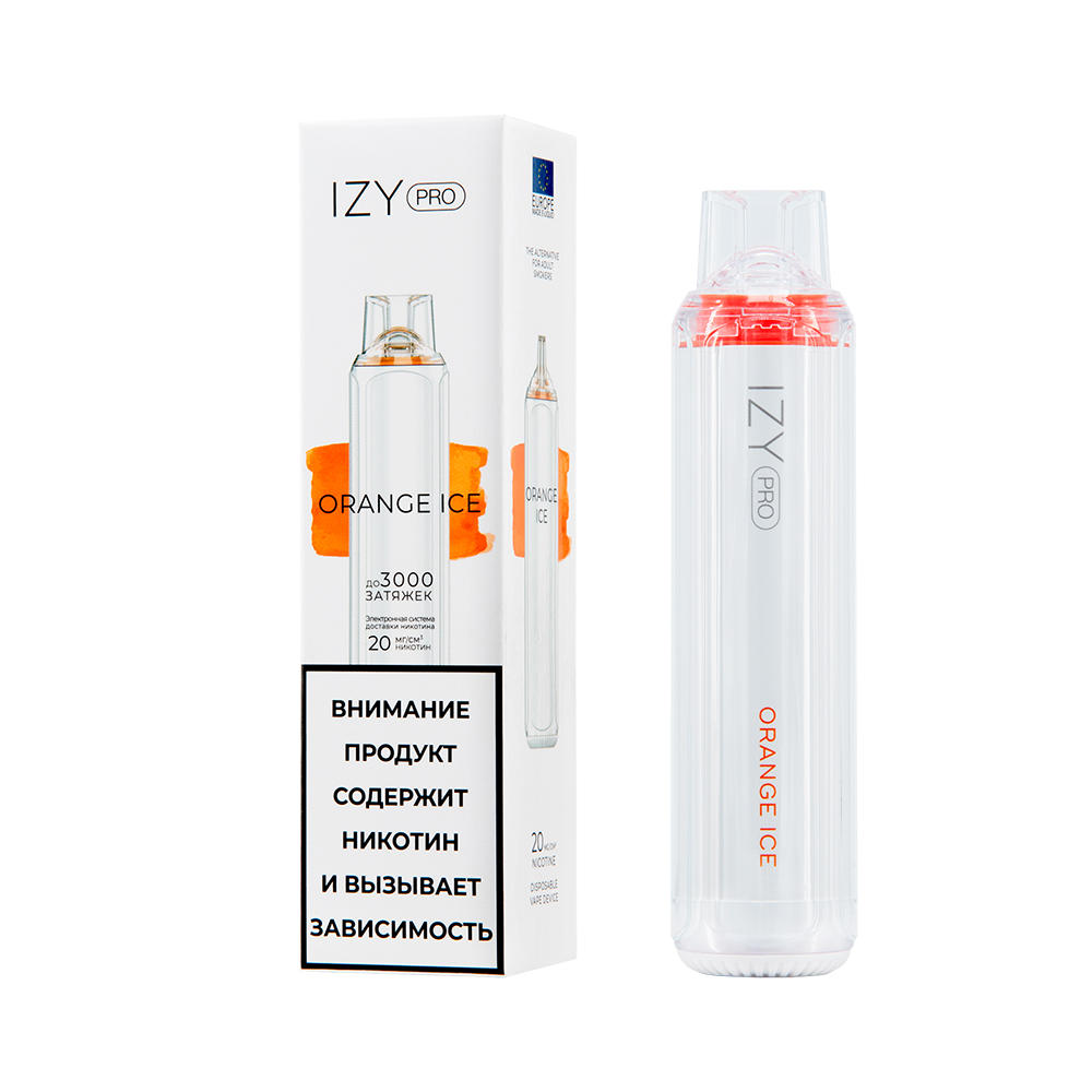 Одноразовая ЭС IZY PRO 3000, Orange Ice, 20 мг/см3, 8 мл (М)
