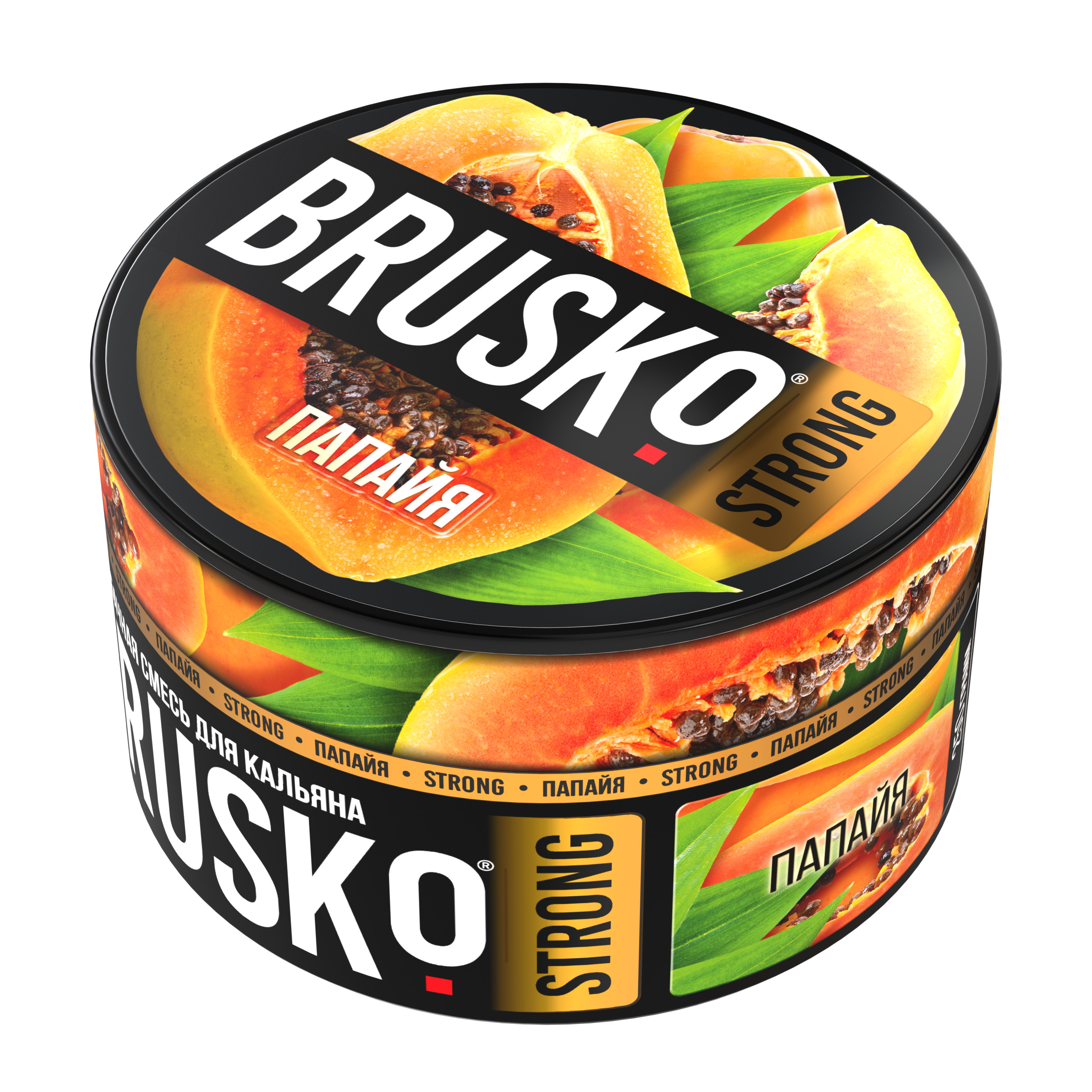 Бестабачная смесь для кальяна BRUSKO, 250 г, Папайя, Strong (М)