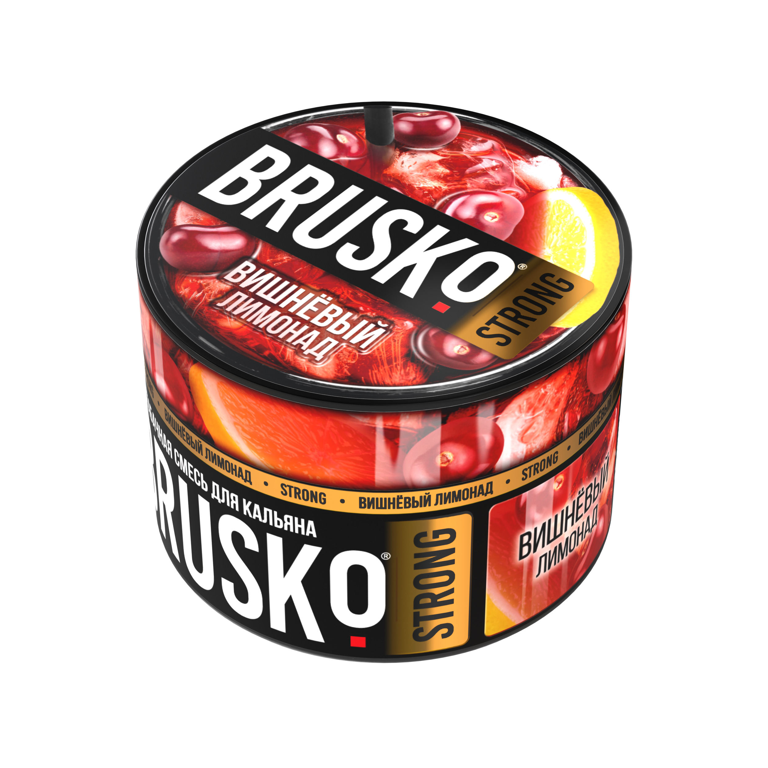 Бестабачная смесь для кальяна BRUSKO, 50 г, Вишневый лимонад, Strong (М)