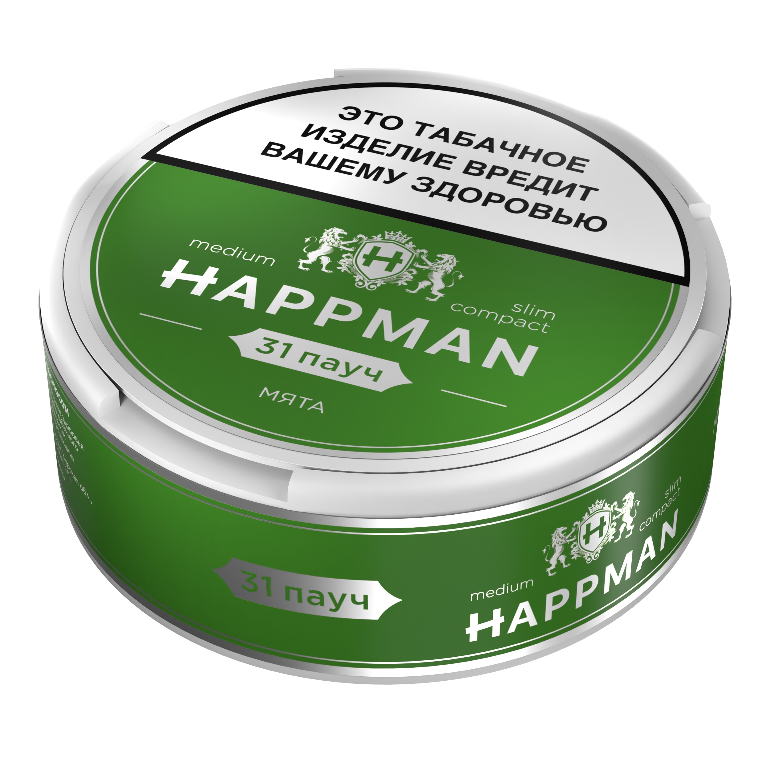 Табак жевательный HAPPMAN medium с ароматом «Мята»