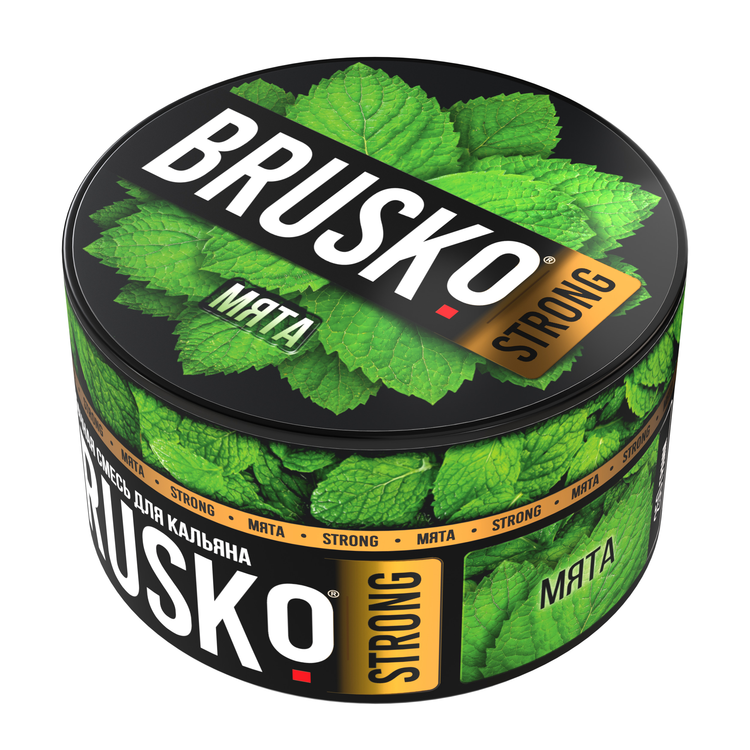 Бестабачная смесь для кальяна BRUSKO, 250 г, Мята, Strong (М)