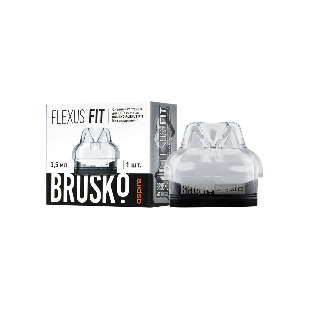 Картридж к многоразовой электронной системе, Модель BRUSKO FLEXUS FIT (белый) 3,5 мл, упак. 1 шт