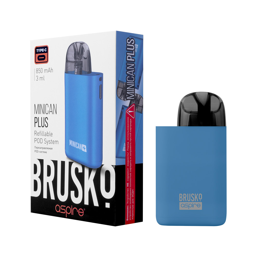 Многоразовая электронная система,  Модель BRUSKO MINICAN PLUS (синий)
