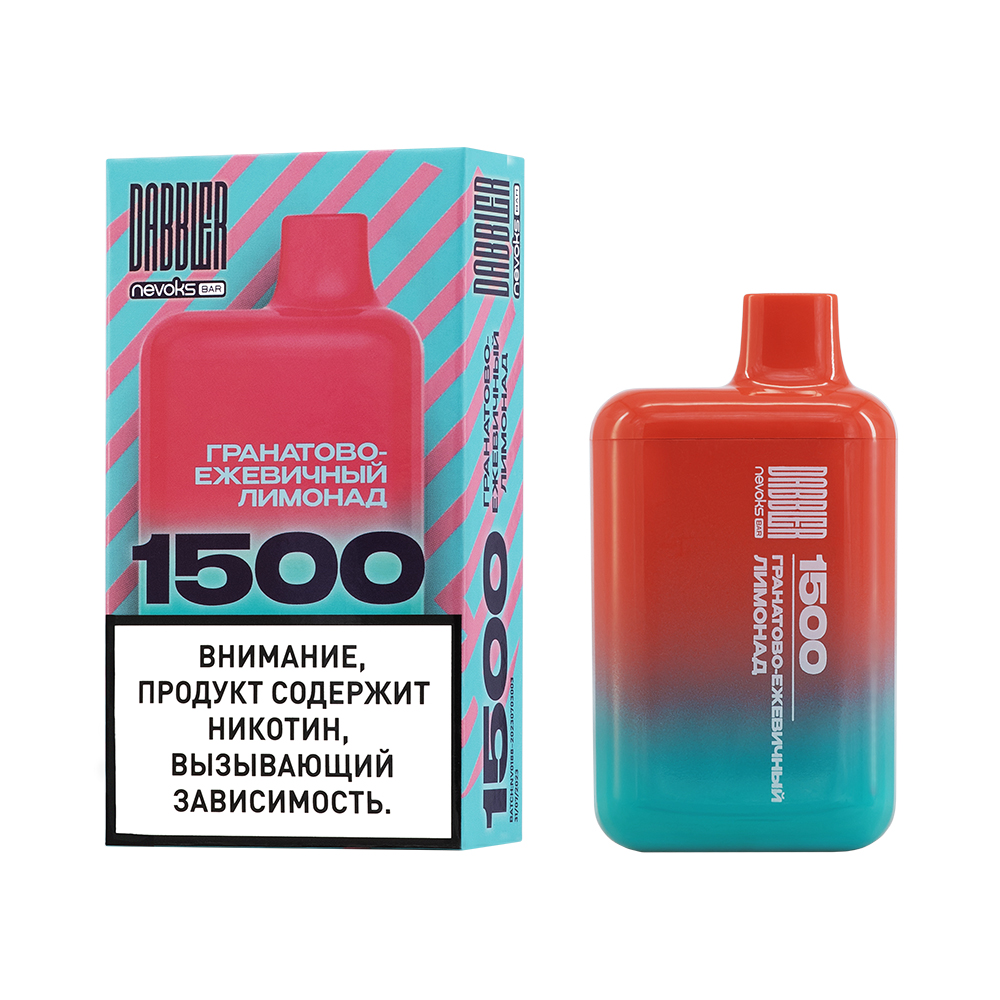 Одноразовая ЭС DABBLER 1500 с ароматом гранатово-ежевичного лимонада, 20 мг/см3, 3 мл (М)