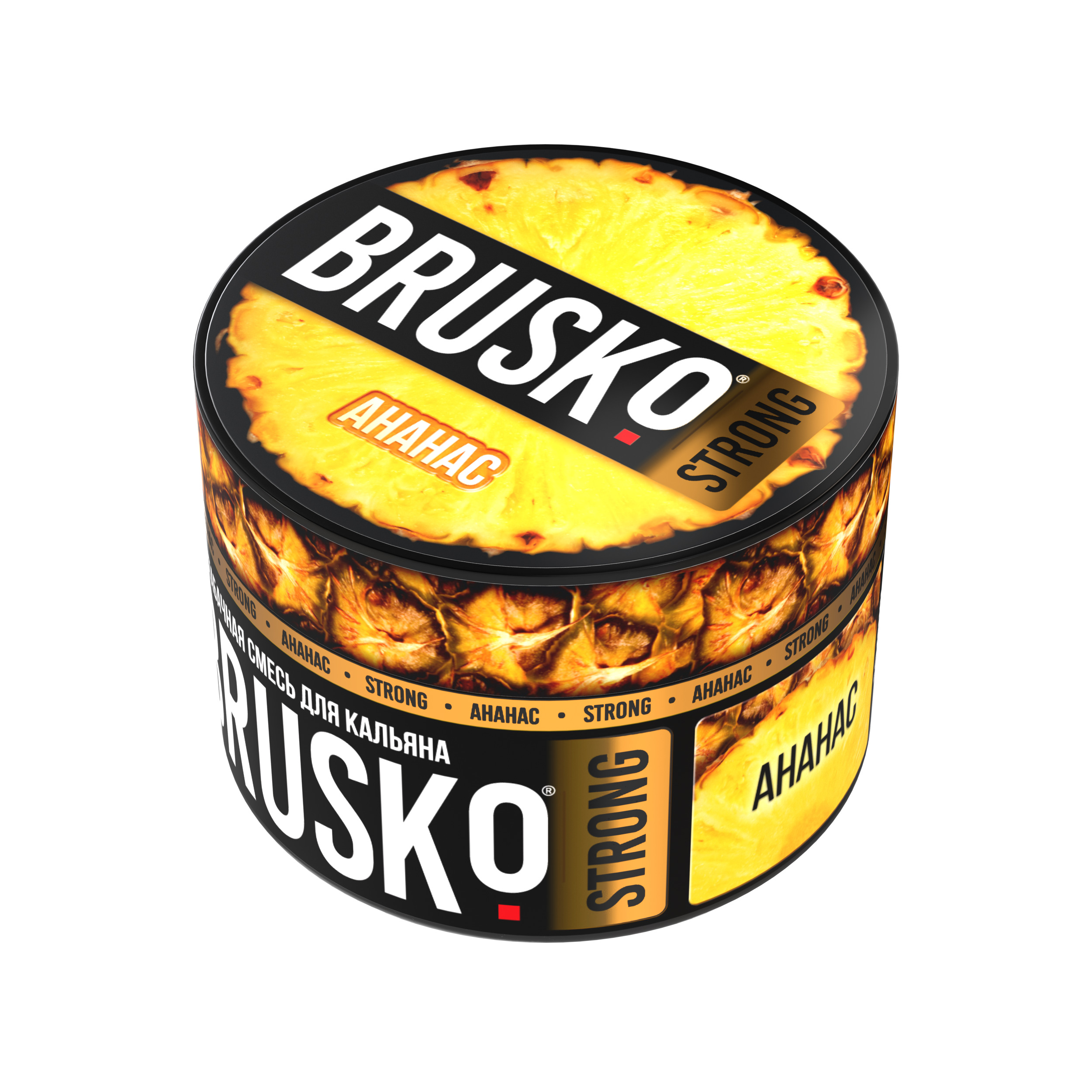 Бестабачная смесь для кальяна BRUSKO, 50 г, Ананас, Strong (М)