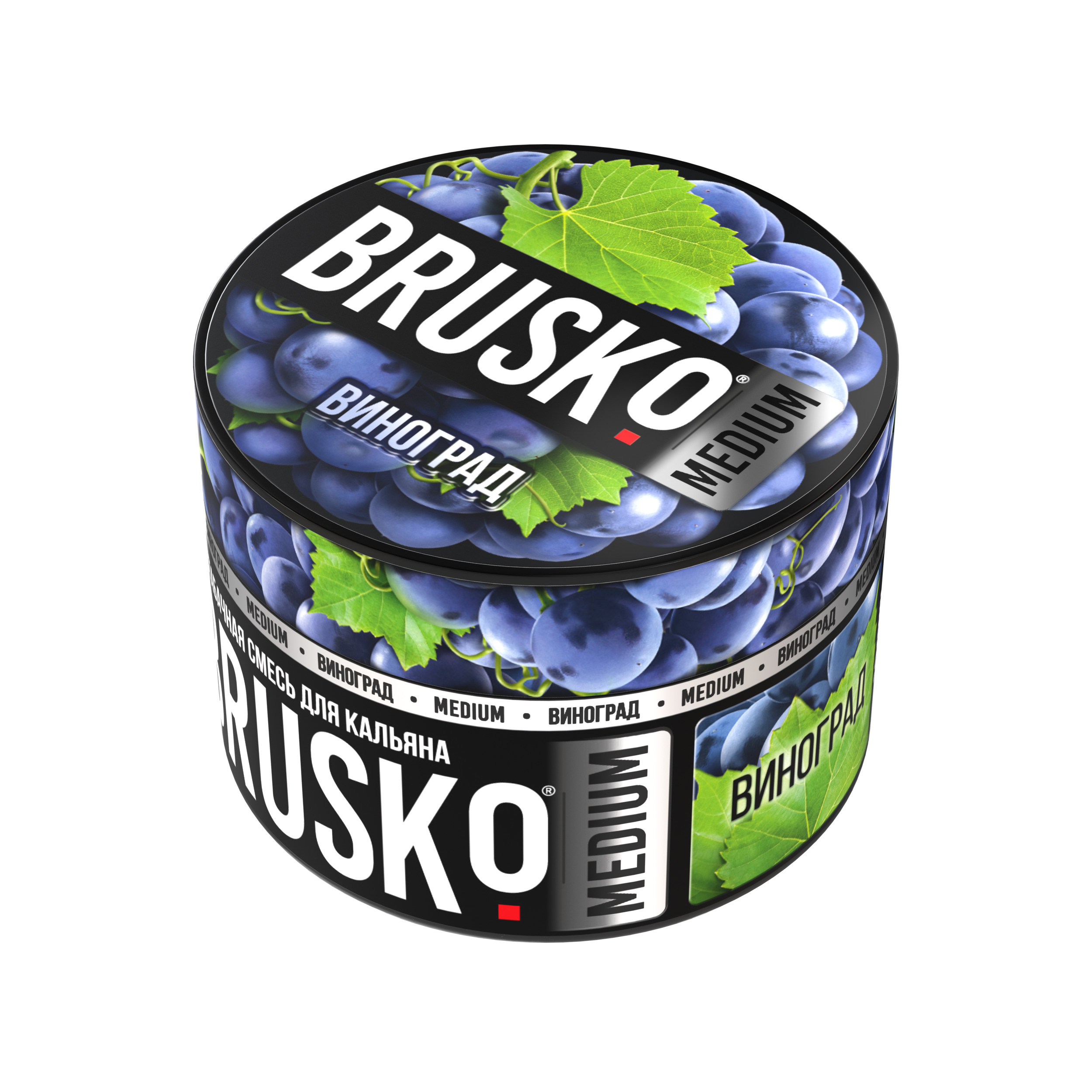 Бестабачная смесь для кальяна BRUSKO, 50 г, Виноград, Medium (М)