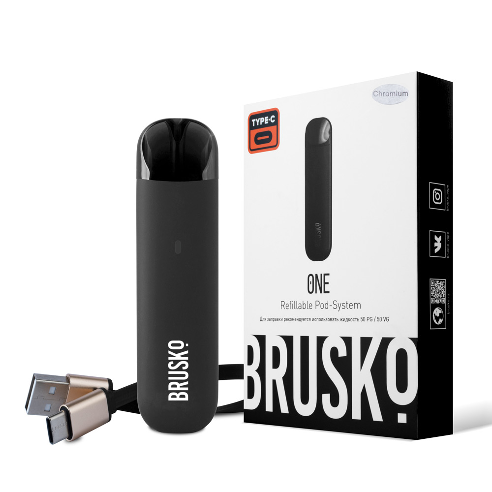 Многоразовая электронная система BRUSKO ONE серый