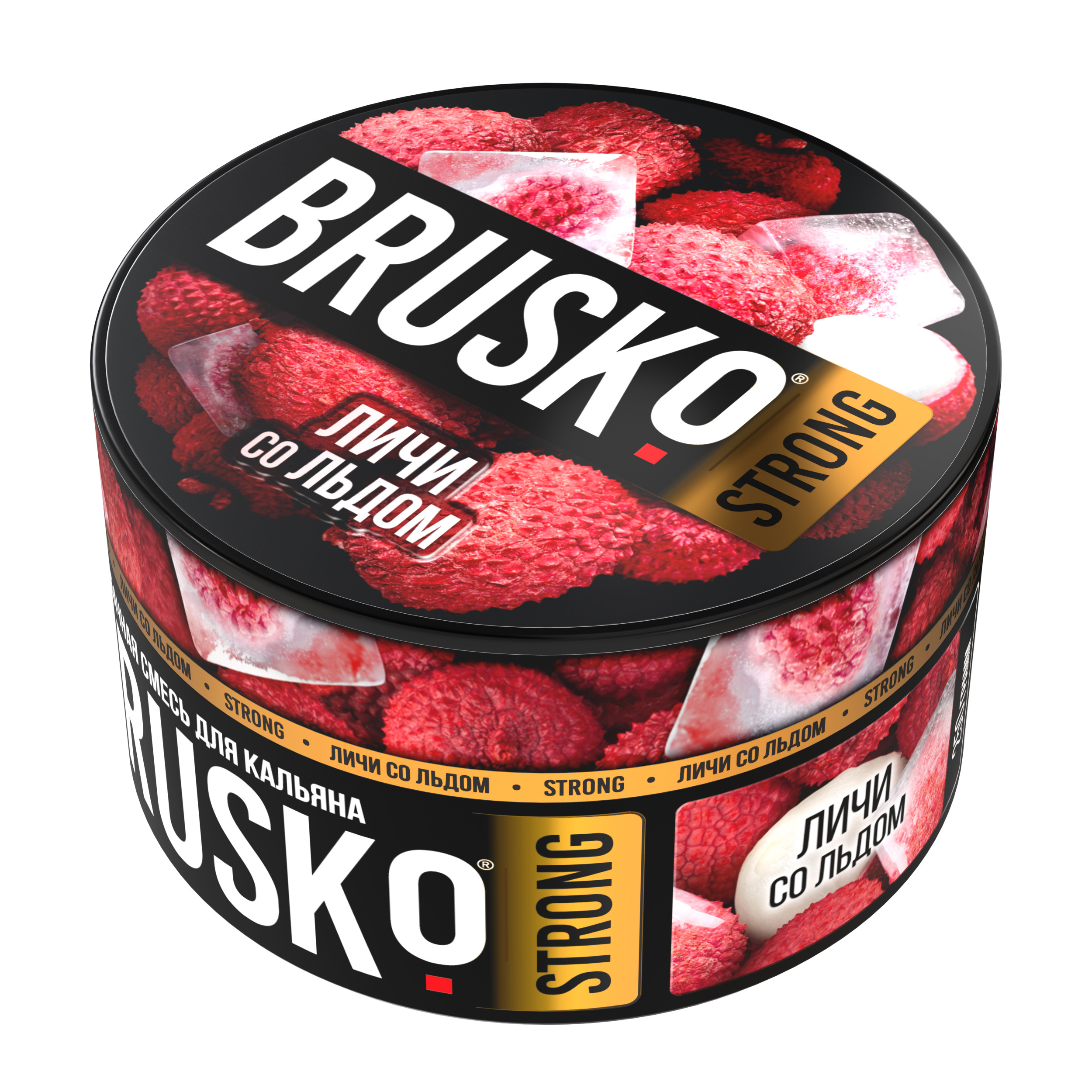 Бестабачная смесь для кальяна BRUSKO, 250 г, Личи со льдом, Strong (М)