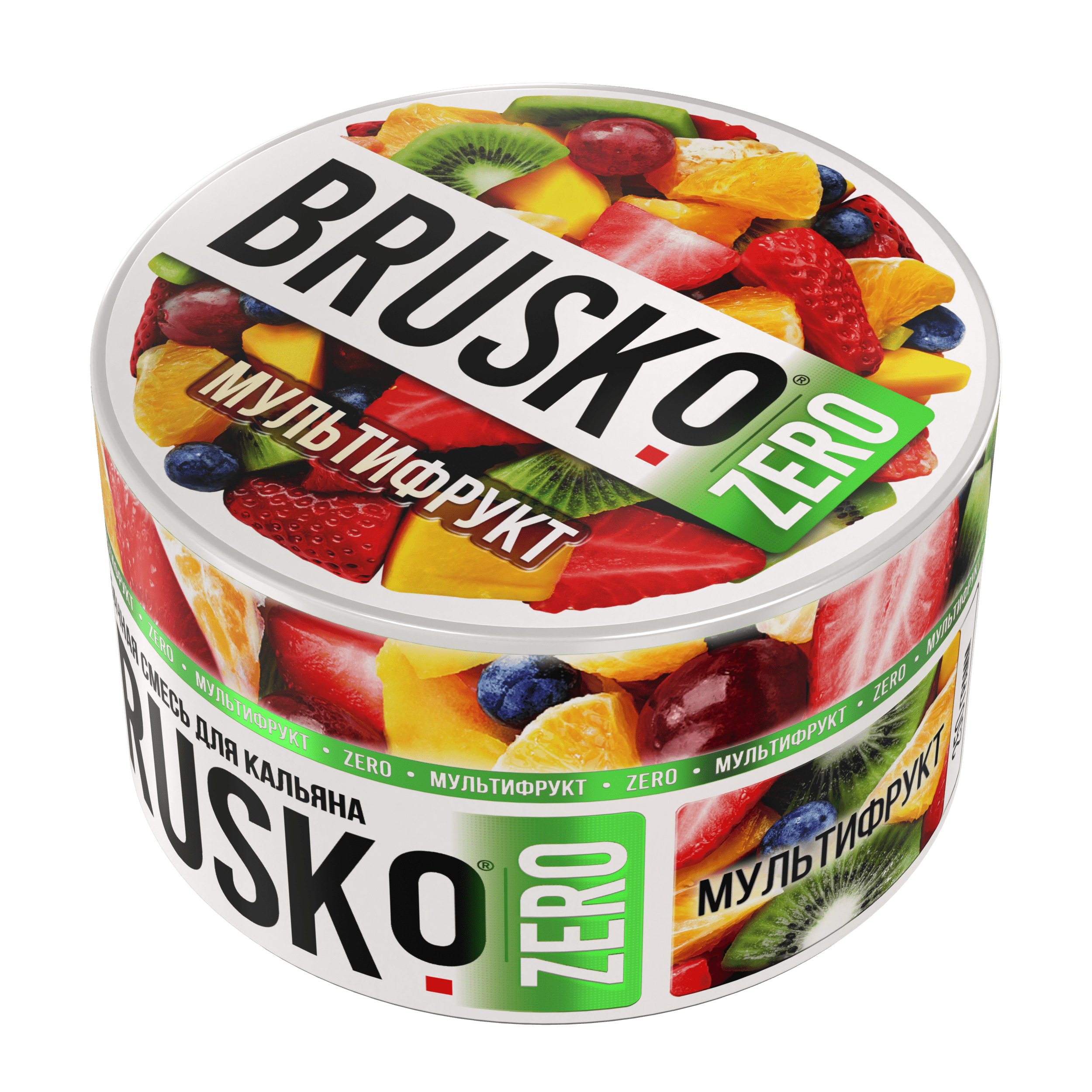 Бестабачная смесь для кальяна BRUSKO, 250 г, Мультифрукт, Zero (М)