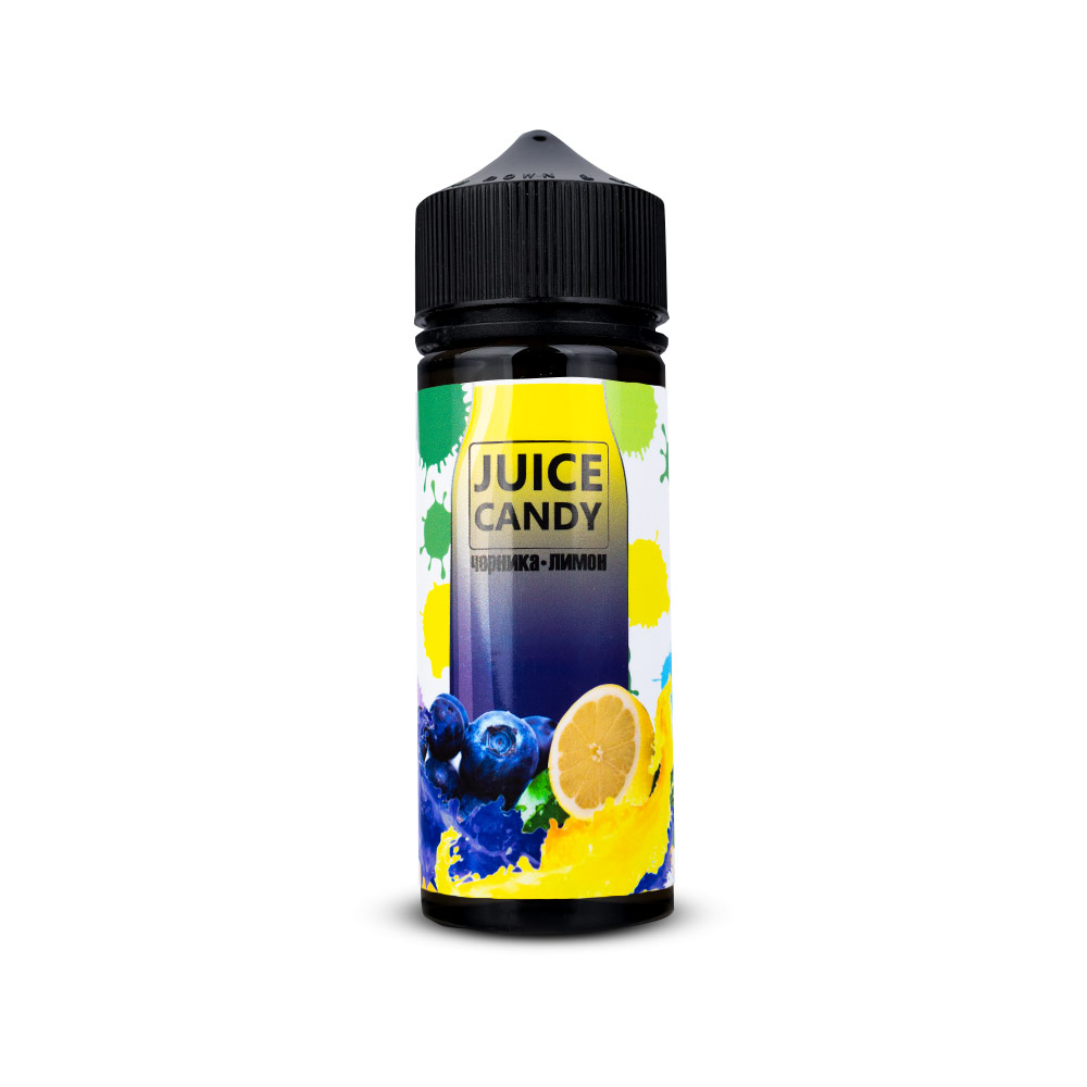 Жидкость Juice Candy, 120 мл, Черника-лимон, 3 мг/мл