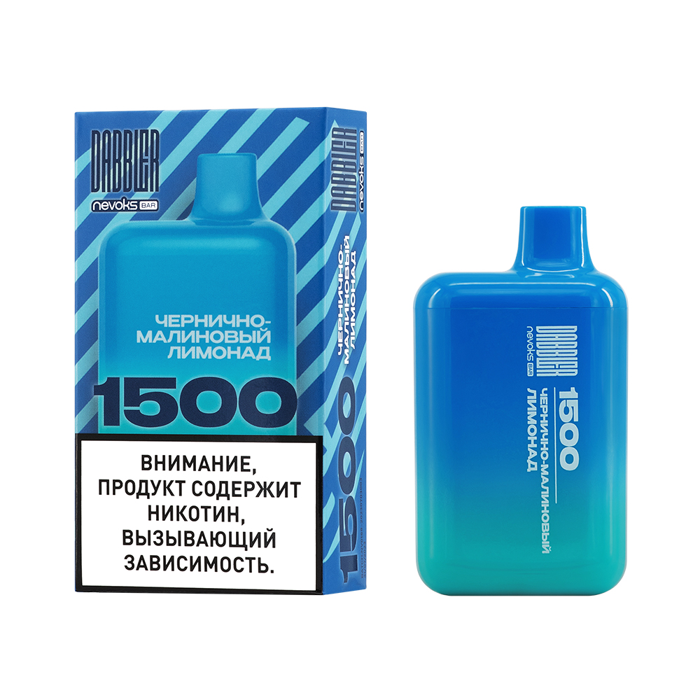 Одноразовая ЭС DABBLER 1500 с ароматом чернично-малинового лимонада, 20 мг/см3, 3 мл (М)