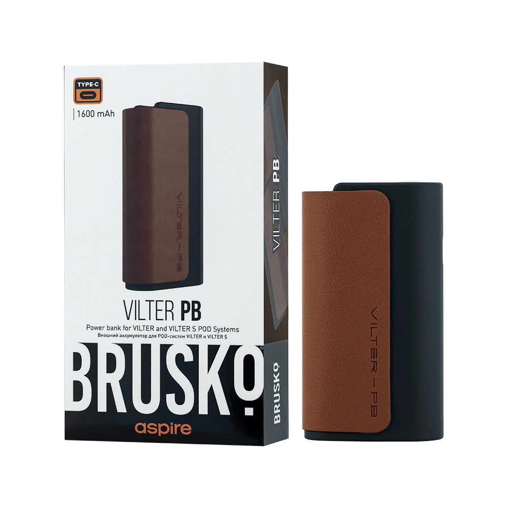Аккумулятор для электронной системы, Модель BRUSKO Vilter Power Bank (Коричневый)