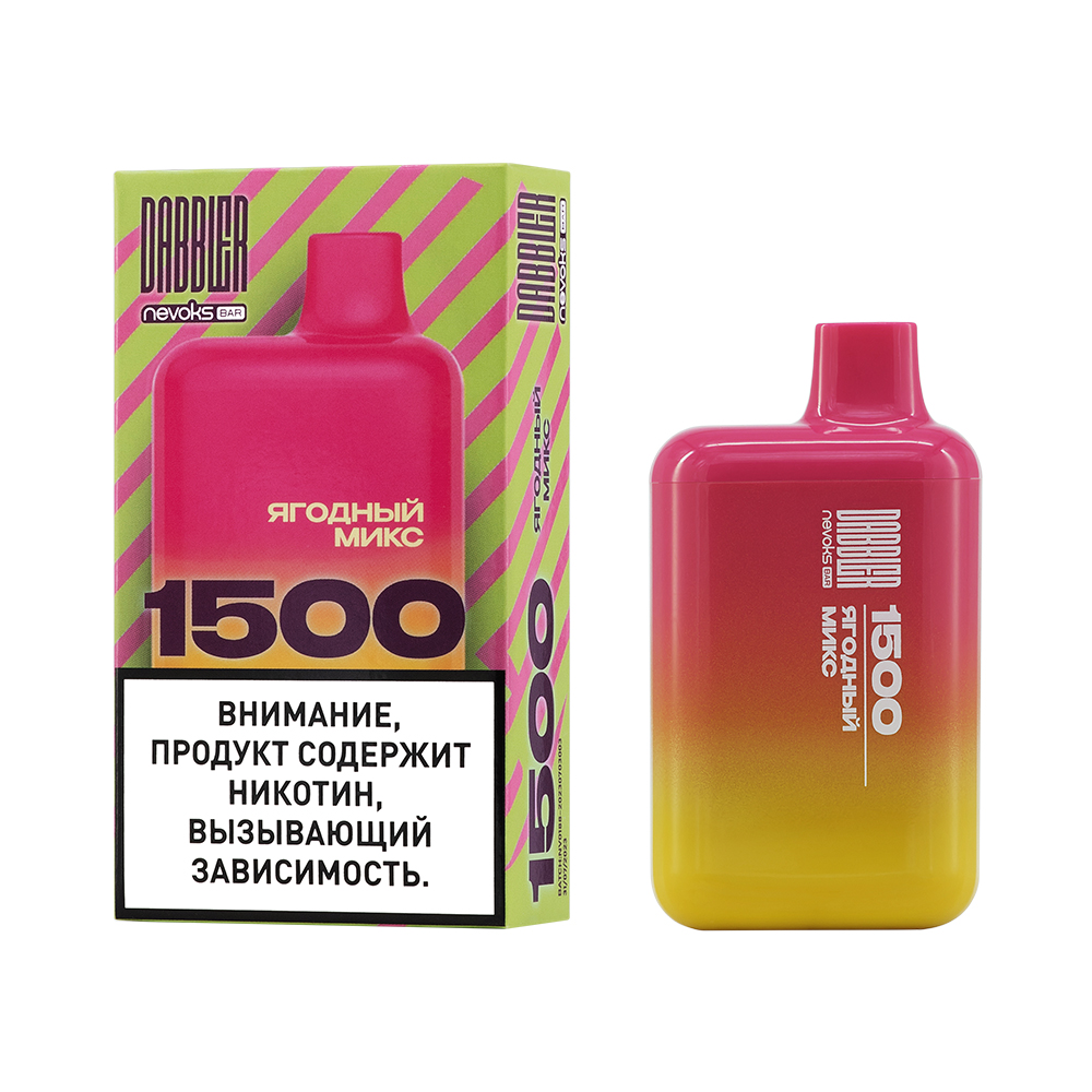 Одноразовая ЭС DABBLER 1500 с ароматом ягодного микса, 20 мг/см3, 3 мл (М)