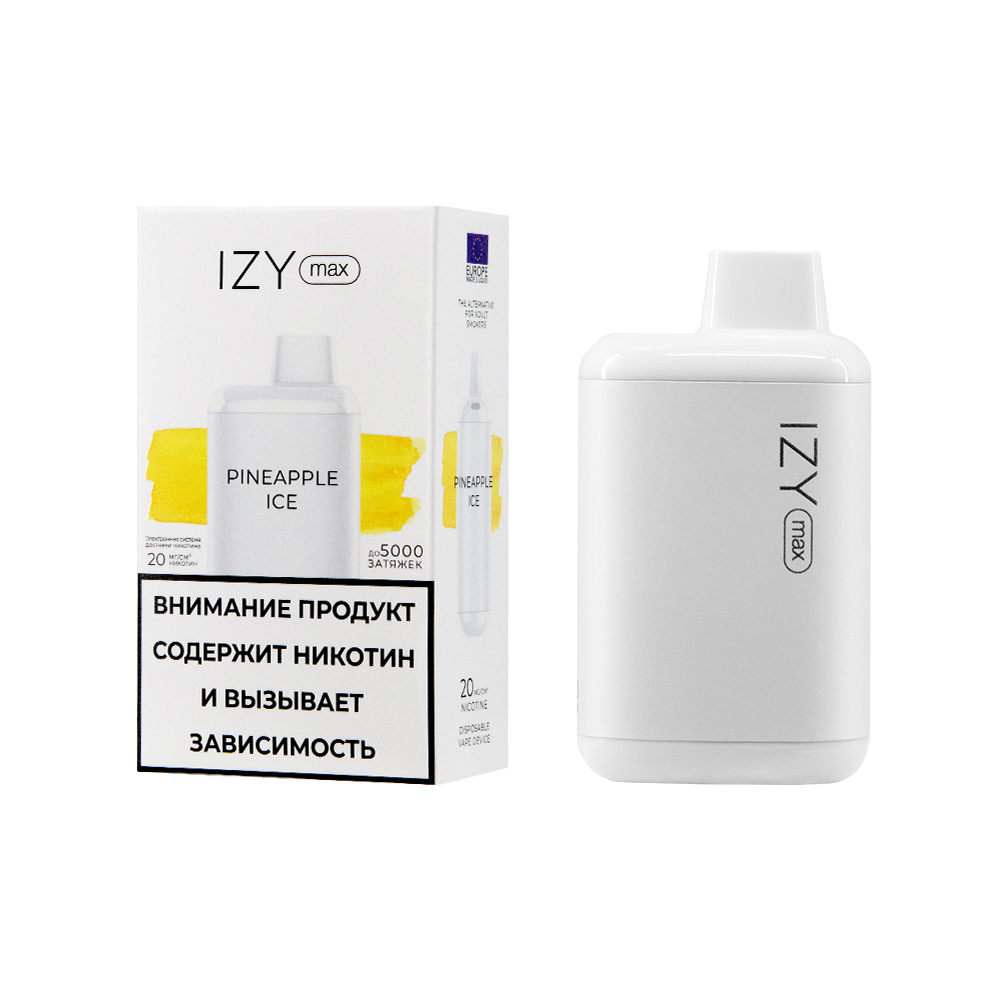 Одноразовая ЭС IZY MAX 5000, Pineapple Ice, 20 мг/см3, 10 мл (М)