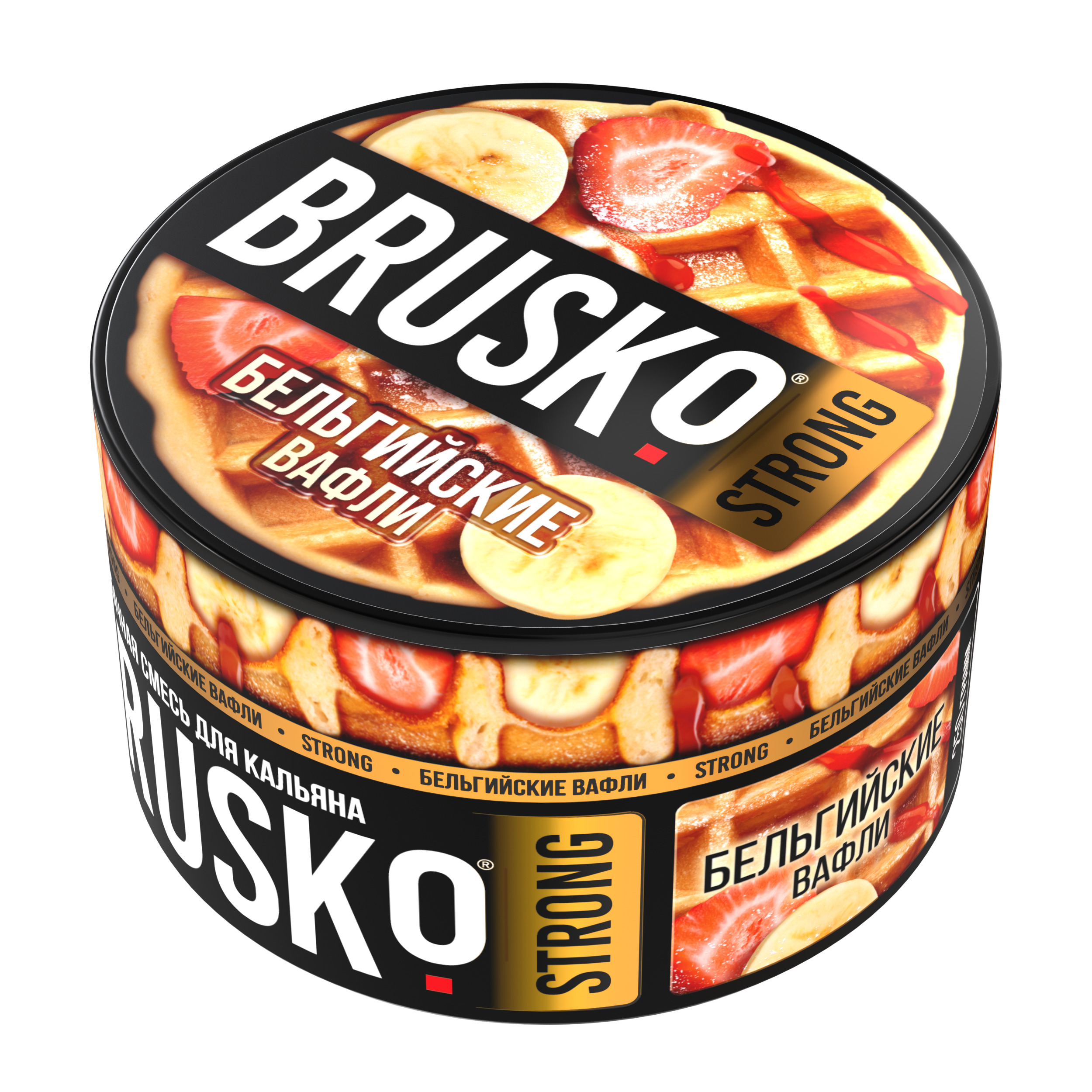 Бестабачная смесь для кальяна BRUSKO, 250 г, Бельгийские вафли, Strong (М)