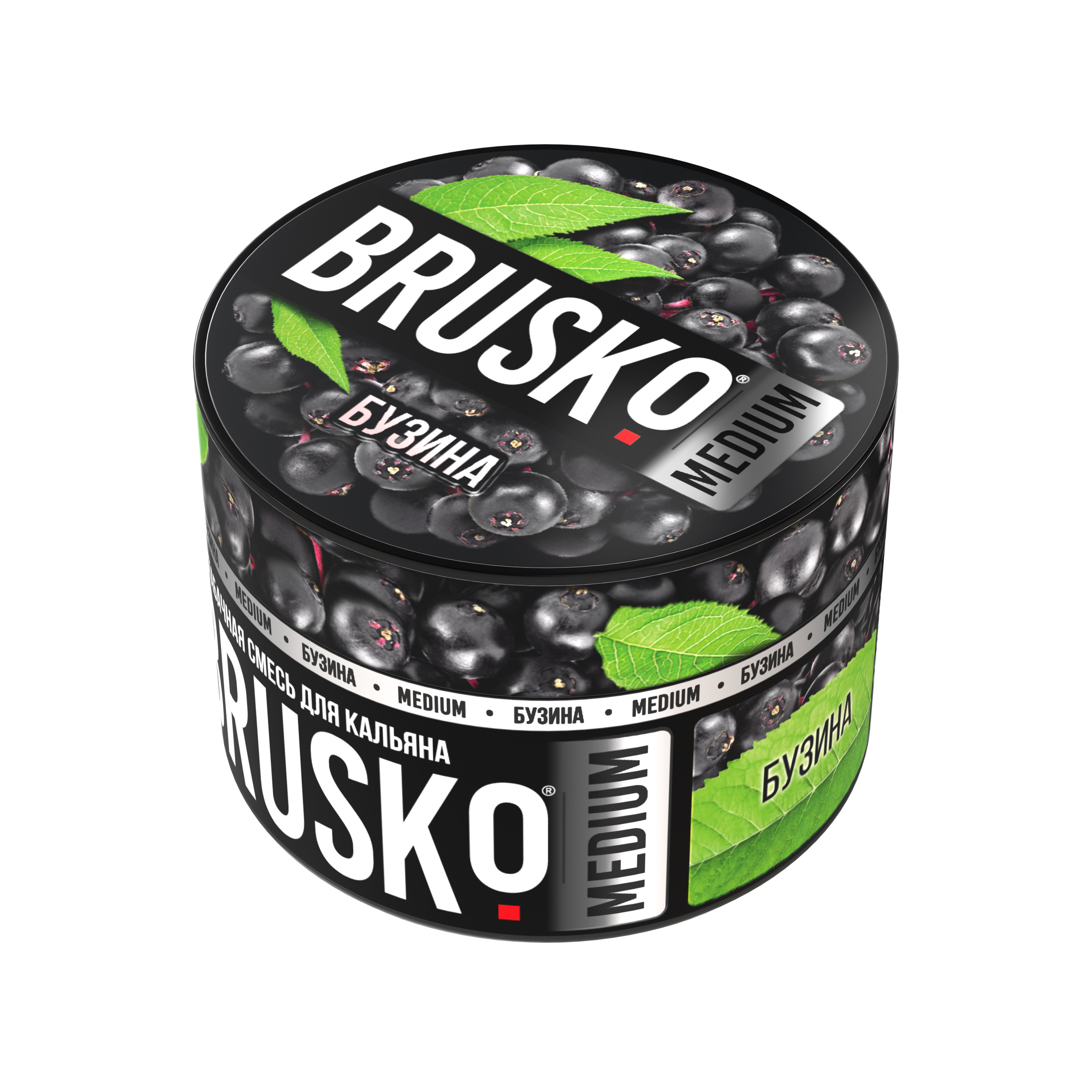 Бестабачная смесь для кальяна BRUSKO, 50 г, Бузина, Medium (М)